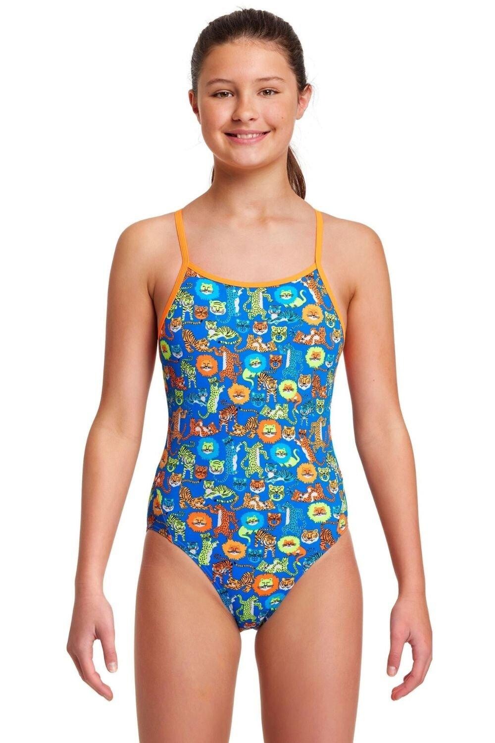 

Купальник Big Cat Bash с ромбовидной спиной Funkita, синий