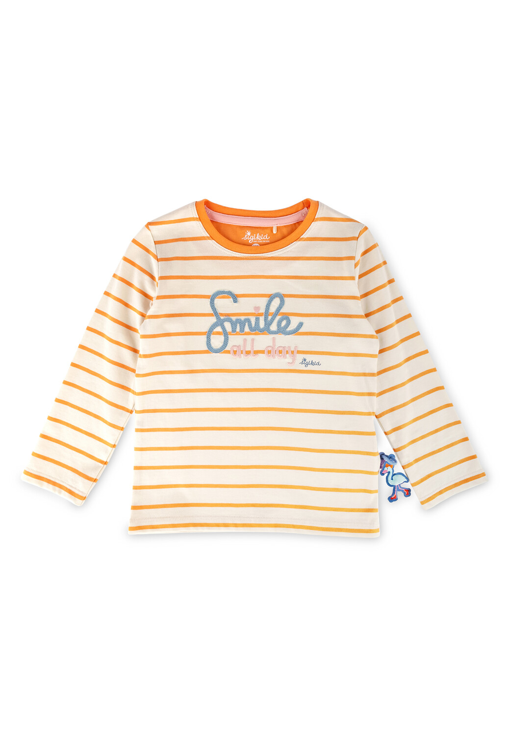 

Лонгслив Sigikid Langarmshirt Wild Flamingo, кремовый, Бежевый