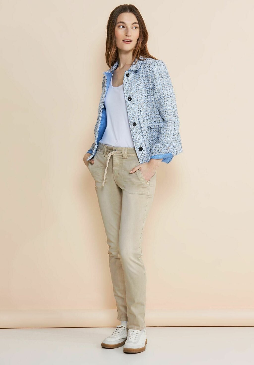 

Джинсы slim fit Street One, цвет beige