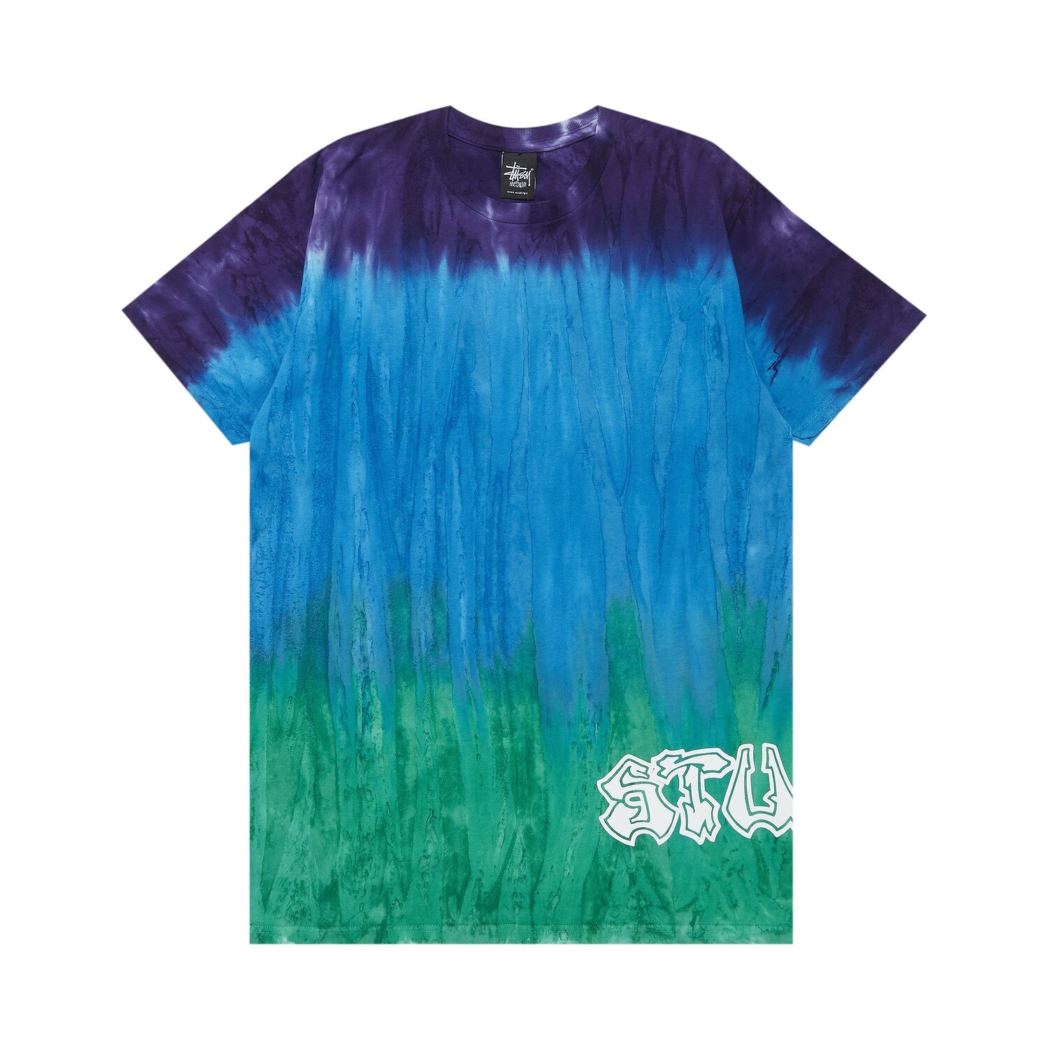 

Футболка Stussy WH с принтом тай-дай, синяя