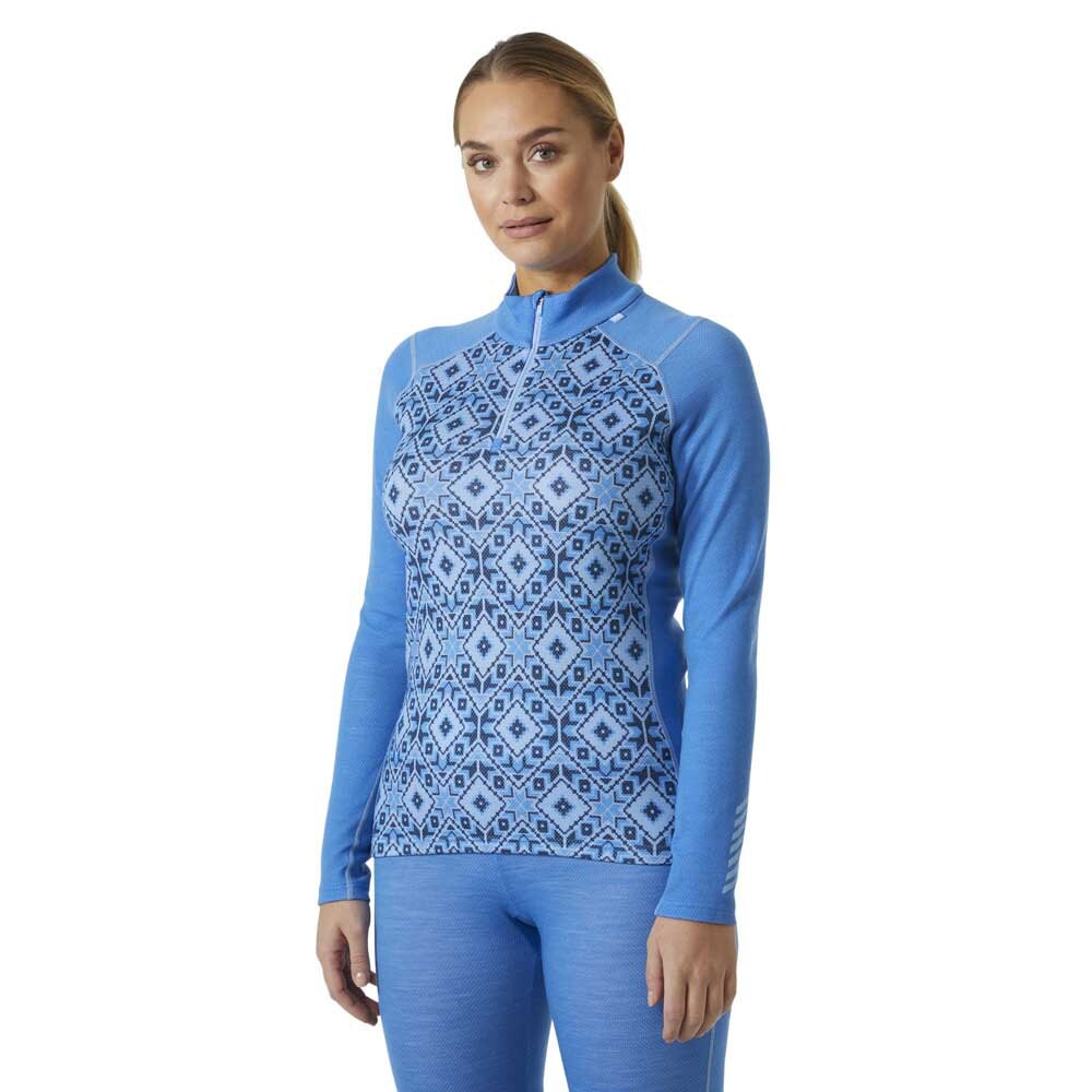 

Толстовка Helly Hansen Lifa Merino Midweight Half Zip, фиолетовый