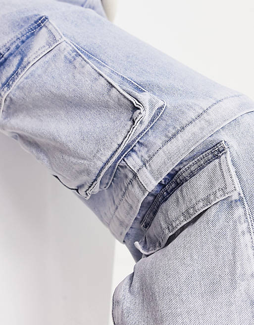 Синие джинсовые джинсы на молнии PacSun