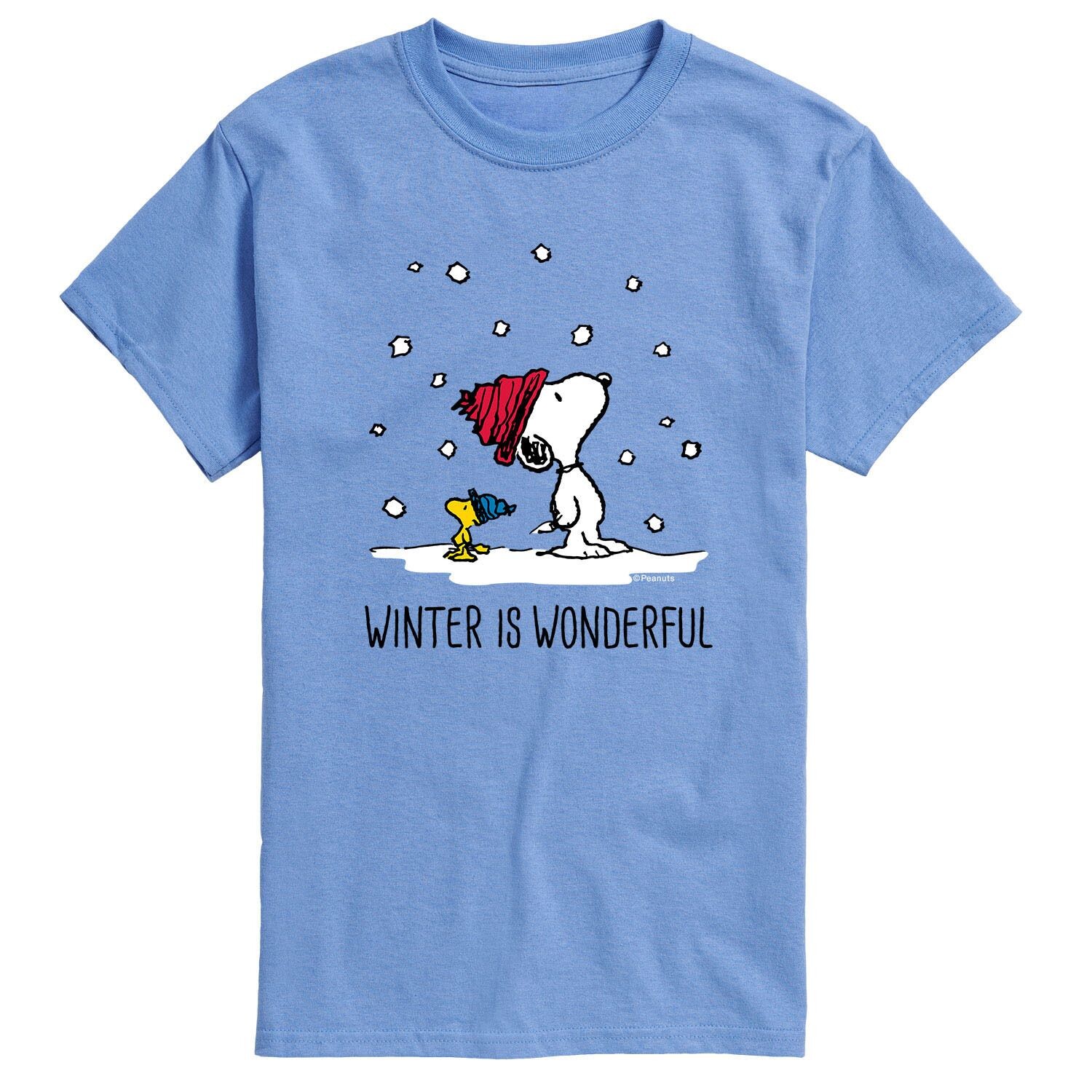 

Мужская футболка Peanuts Winter Is Wonderful Licensed Character