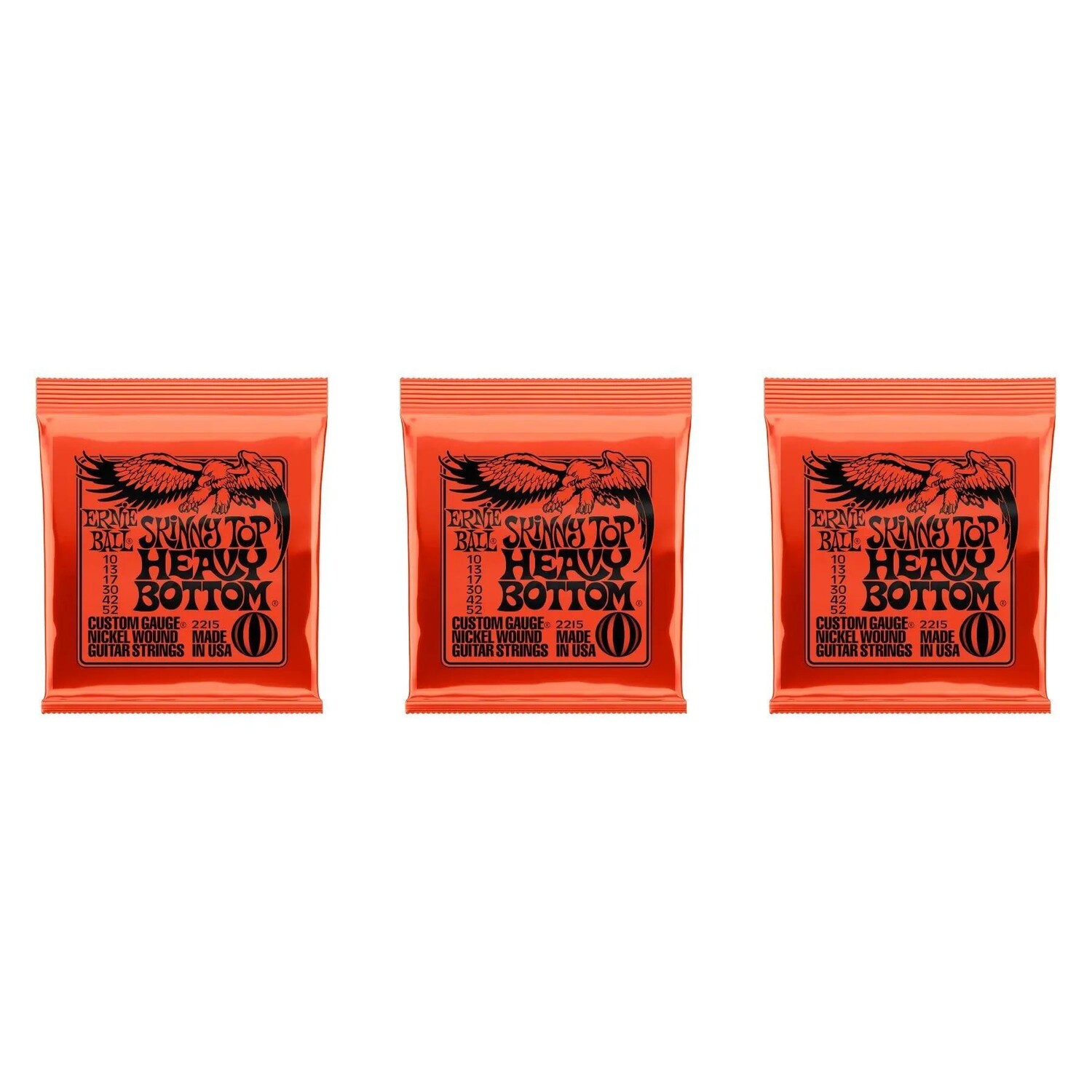 

Струны для электрогитары Ernie Ball 2215 Skinny Top Heavy Bottom Slinky с никелевой обмоткой — .010-.052 (3 шт.)