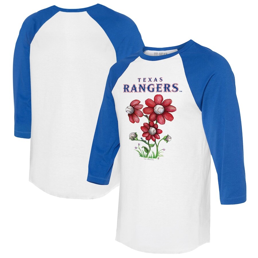 

Футболка с длинным рукавом Tiny Turnip Texas Rangers, белый