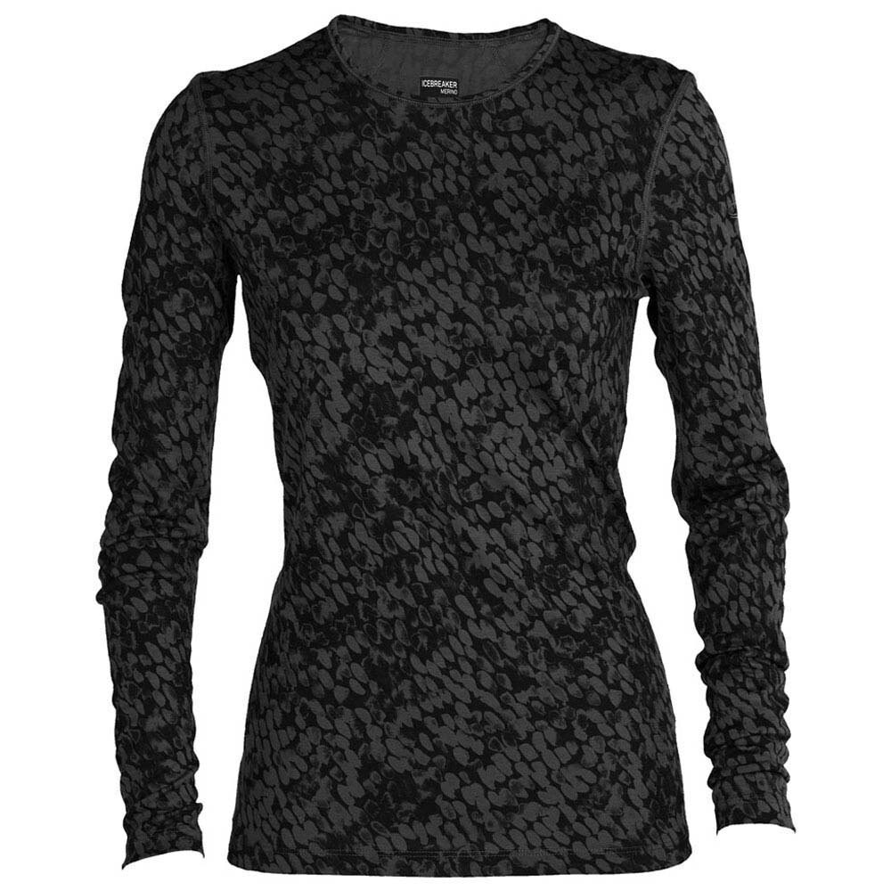 

Футболка с длинным рукавом Icebreaker 200 Oasis Forest Shadows Merino, черный