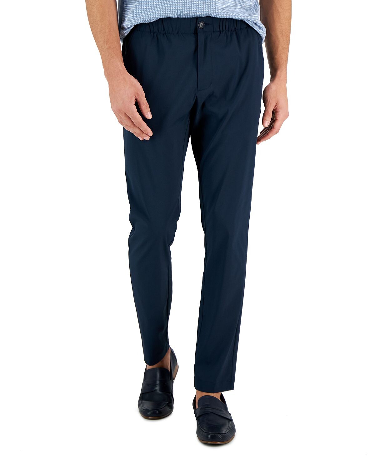 

Мужские классические брюки узкого кроя на шнурке Perry Ellis Portfolio