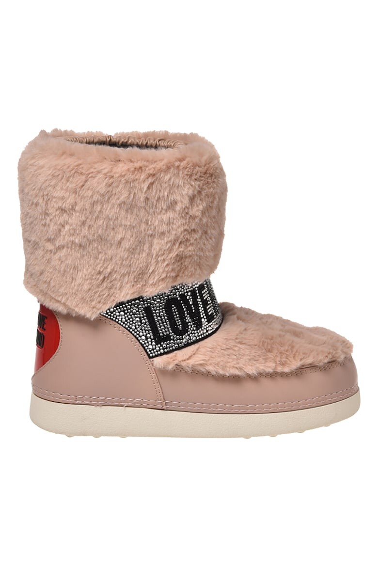 

Слипоны с декоративными камнями Love Moschino, черный