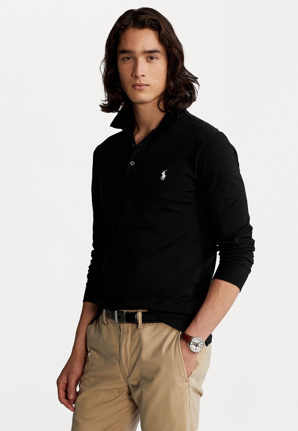 

Поло ДЛИННЫЙ РУКАВ Polo Ralph Lauren, черный
