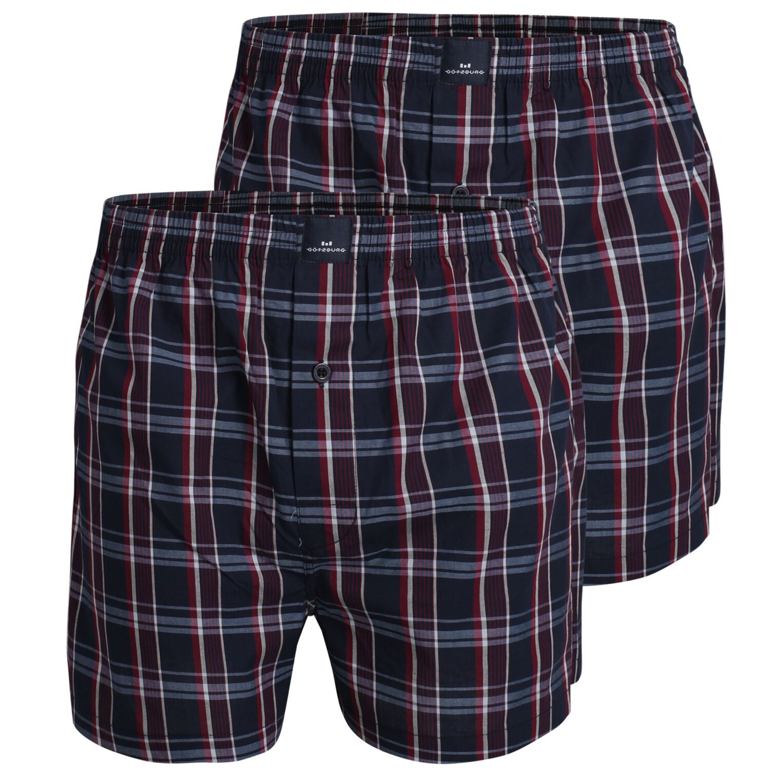 Боксеры Götzburg Webboxershorts, цвет Dunkelblau / Rot