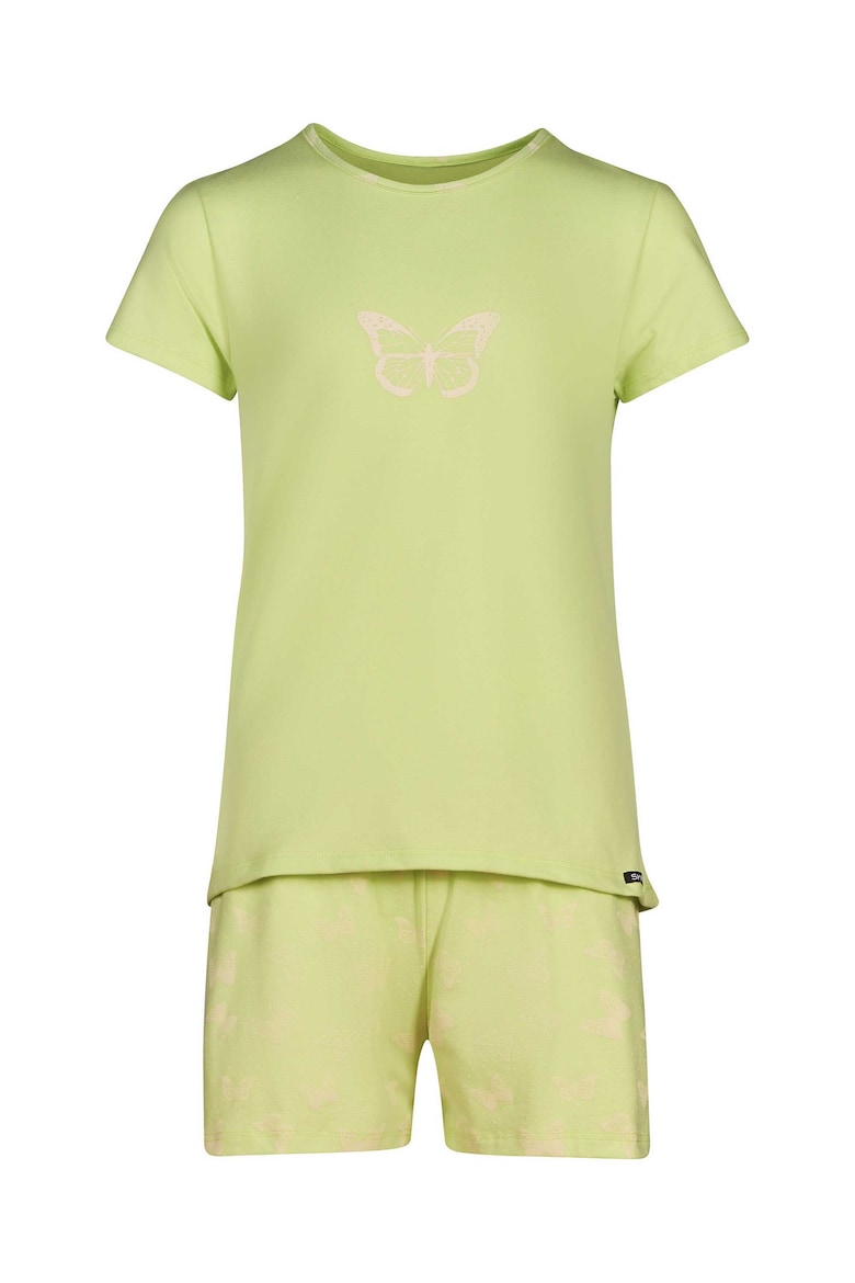 Короткая пижама из хлопка Skiny, зеленый фотографии