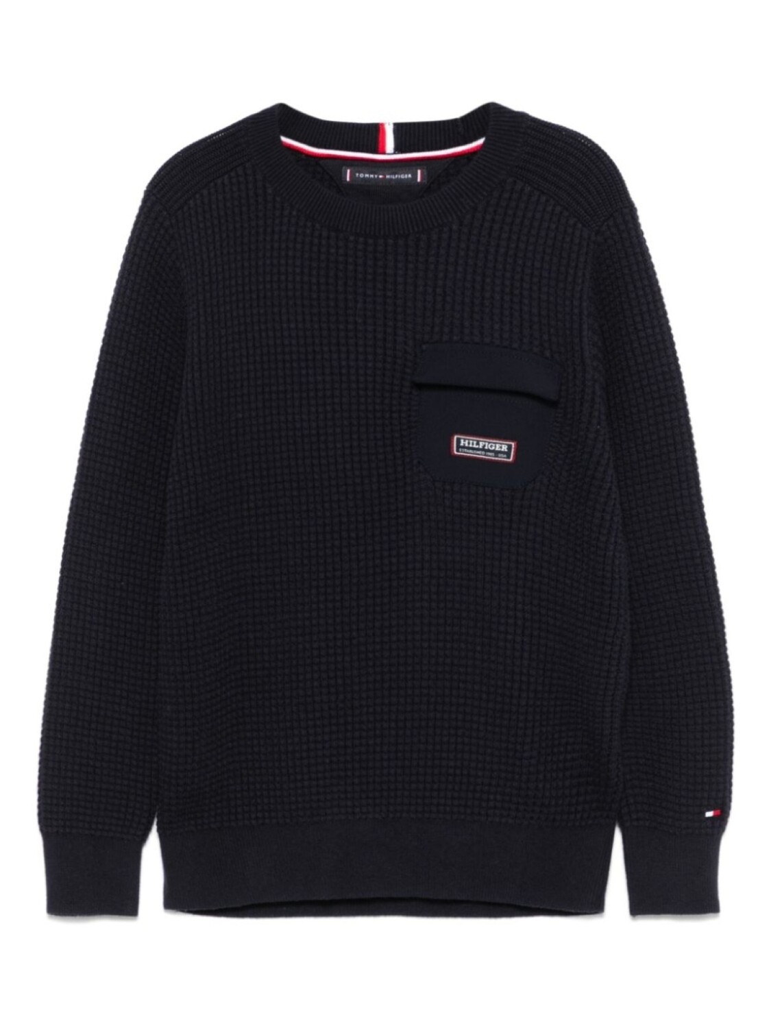 

Свитер фактурной вязки Tommy Hilfiger Junior, синий