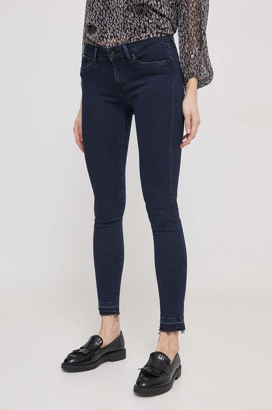 Джинсы Pepe Jeans, темно-синий джинсы скинни pepe jeans прилегающие завышенная посадка стрейч размер 27 голубой