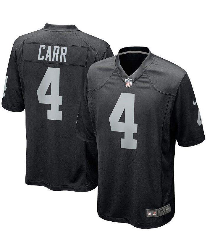 Футболка Derek Carr Las Vegas Raiders Game, Big Boys (8-20) Nike, черный