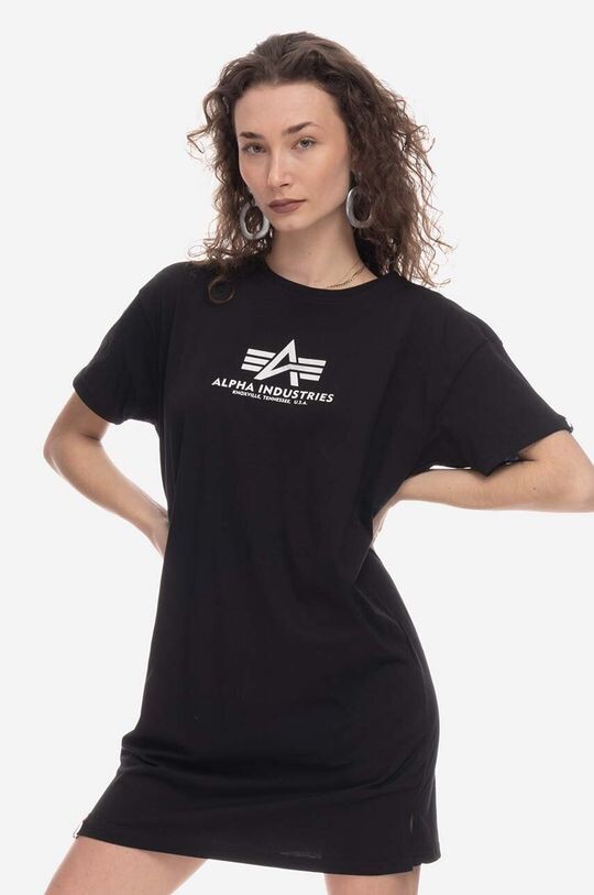 

Хлопковое платье Alpha Industries, черный