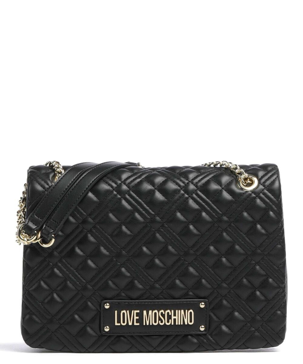 

Стеганая сумка через плечо из искусственной кожи Love Moschino, черный