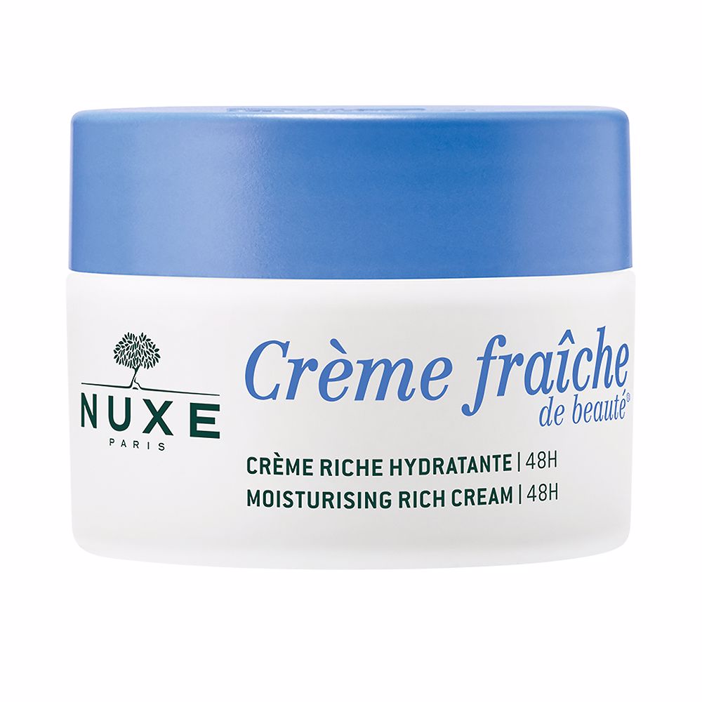 Увлажняющий крем для ухода за лицом Crème fraîche de beauté crema rica hidratante 48h anti-polución Nuxe, 50 мл
