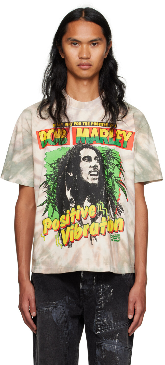 

Бежевая футболка Positive Vibration Online Ceramics, Бежевый