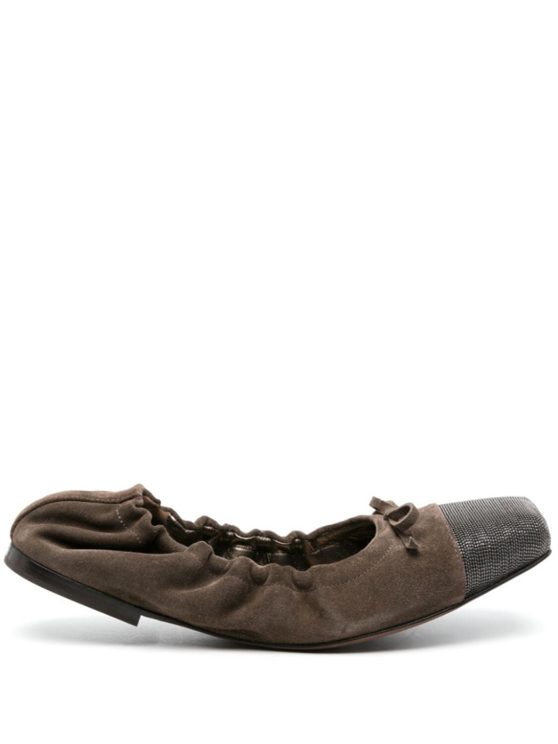

Brunello Cucinelli кожаные балетки, коричневый