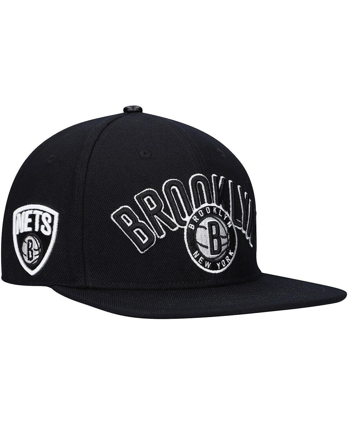 

Черная мужская кепка Snapback с логотипом Brooklyn Nets Pro Standard