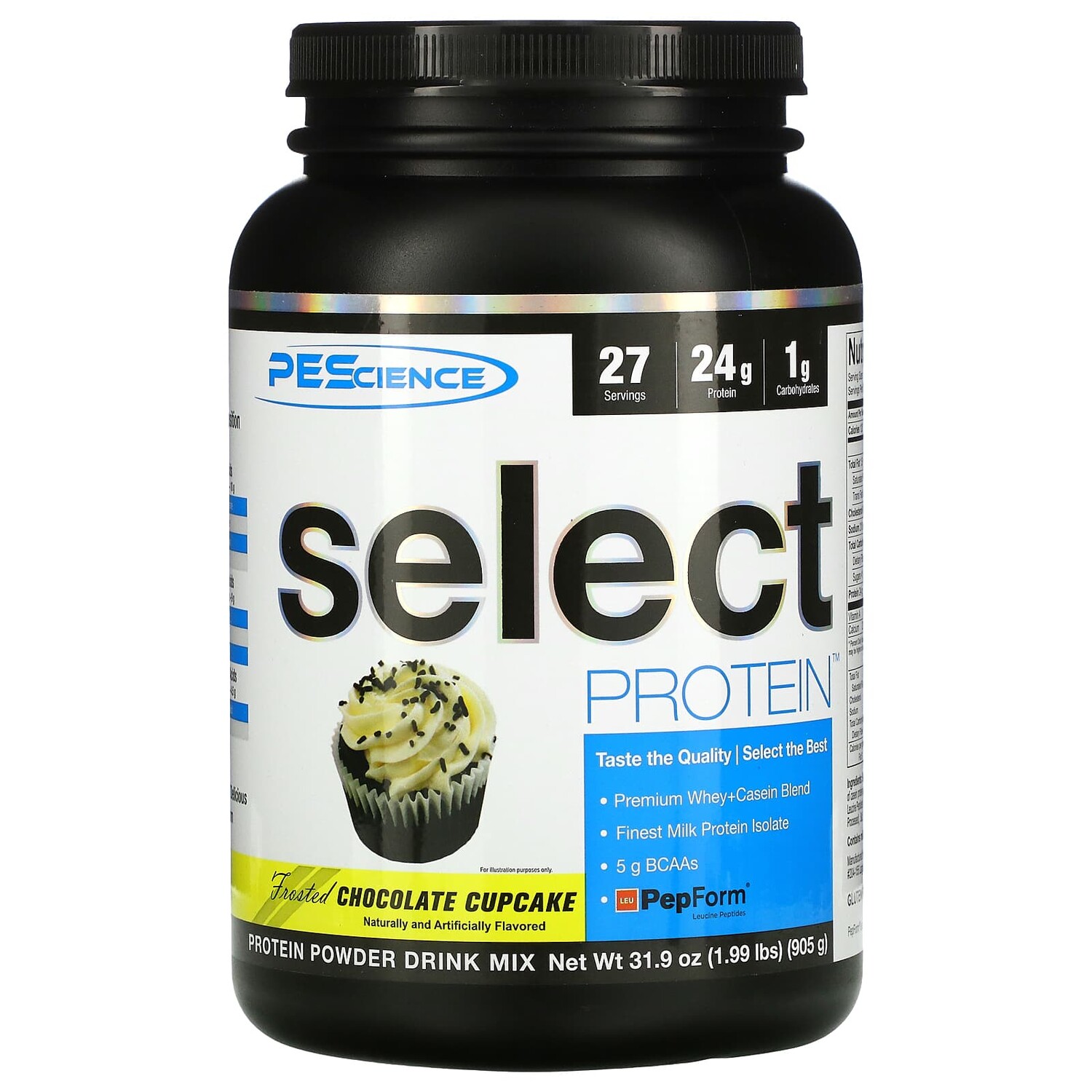 

Select Protein, шоколадный кекс с глазурью, 905 г (31,9 унции), PEScience