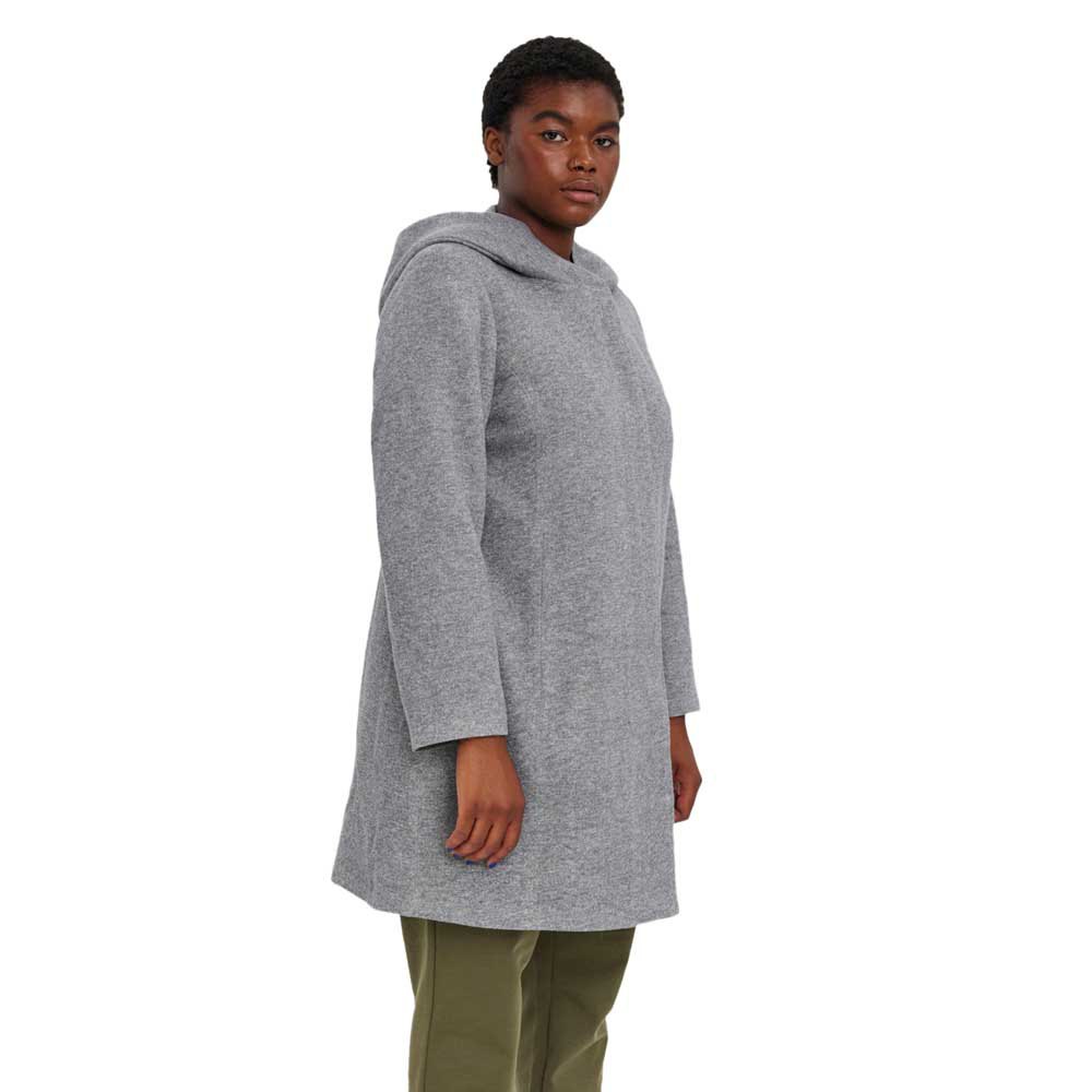 Пальто Vero Moda Curve Erodona, серый свитер vero moda priya базальтовый серый