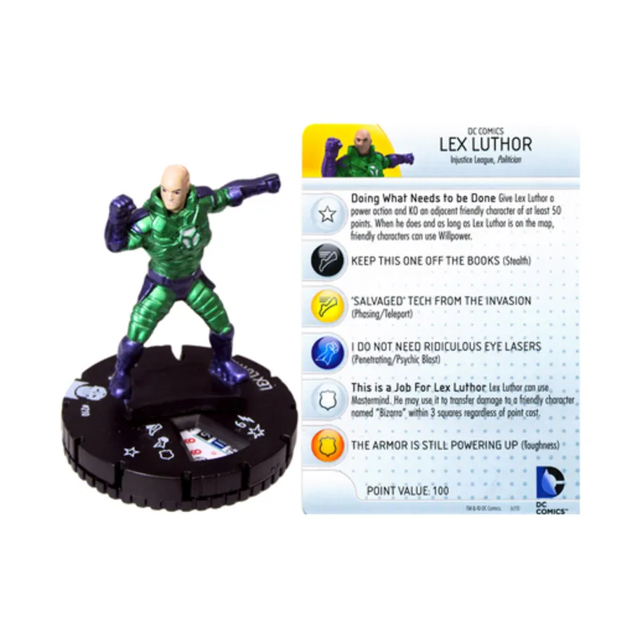 

Лекс Лютор № 033 (U), DC HeroClix - Justice League - Trinity War - Singles