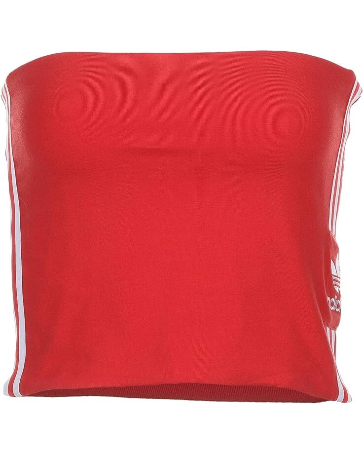 

Топ Adidas adiColor Lock Up Logo Tube Top, цвет Lush Red/White