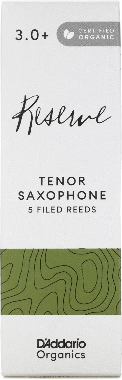 

Трости для тенор-саксофона D'Addario Organics Reserve — 3,0+ (5 шт.)