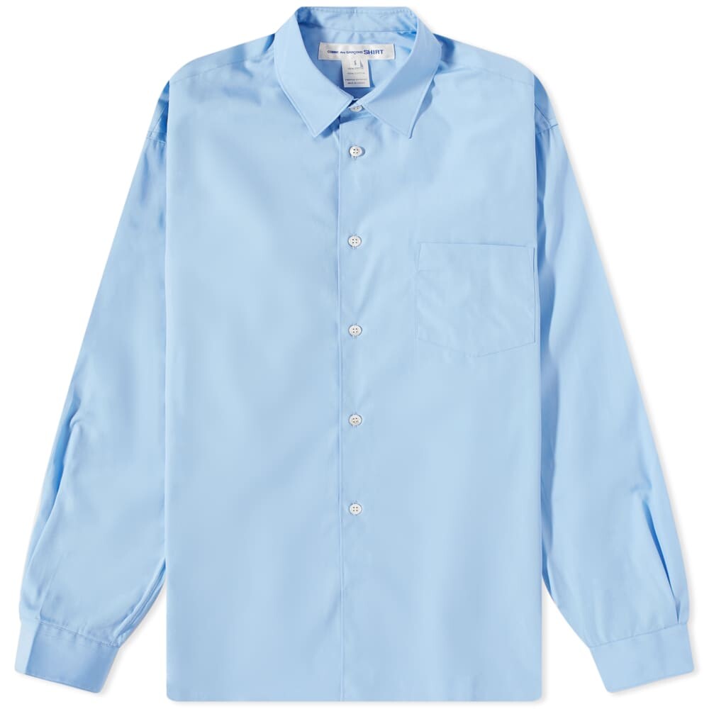 

Comme des Garçons Shirt Рубашка из поплина Forever, синий