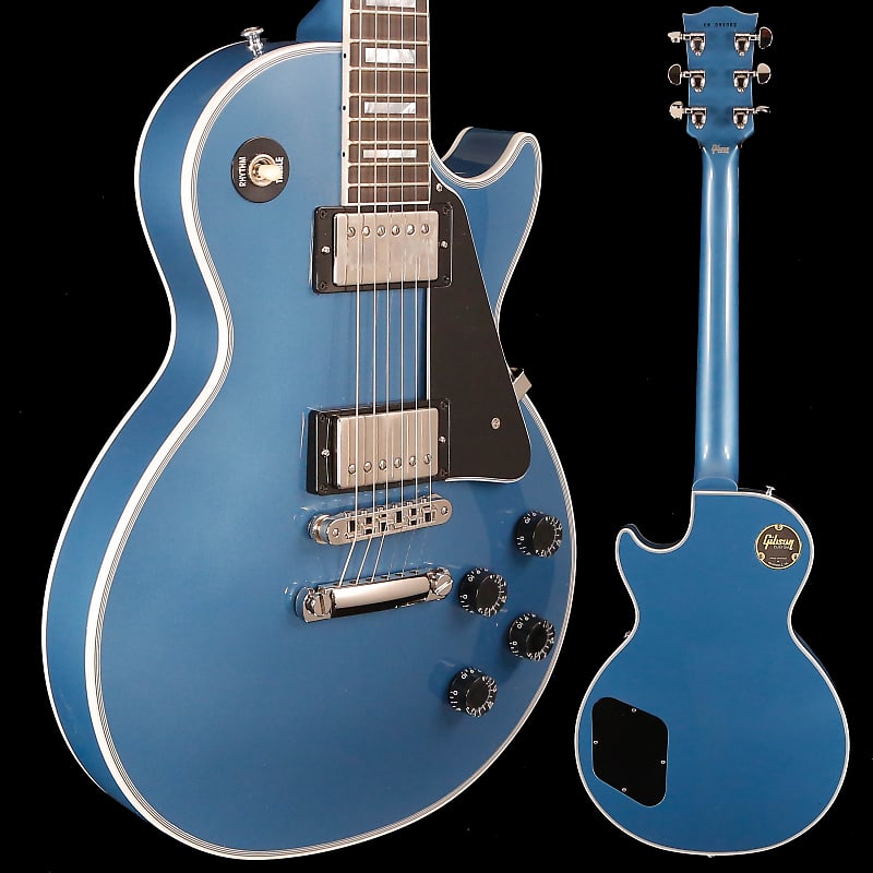 Электрогитара Gibson Les Paul Custom Electric, Pelham Blue Gloss 10lbs 0.7oz