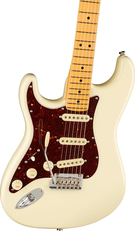 

Электрогитара Fender American Professional II Stratocaster Left-Handed. Maple Fingerboard, Olympic White