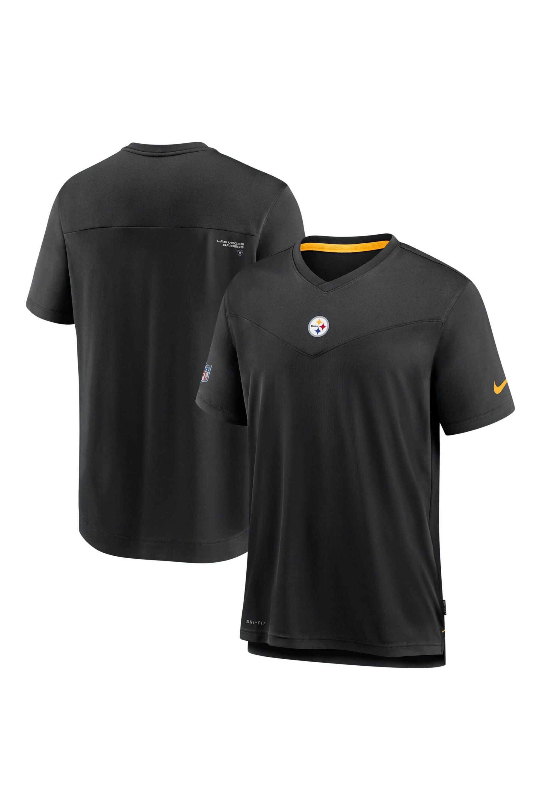 

Футболка с короткими рукавами Fanatics Pittsburgh Steelers Coach UV Nike Nike, черный