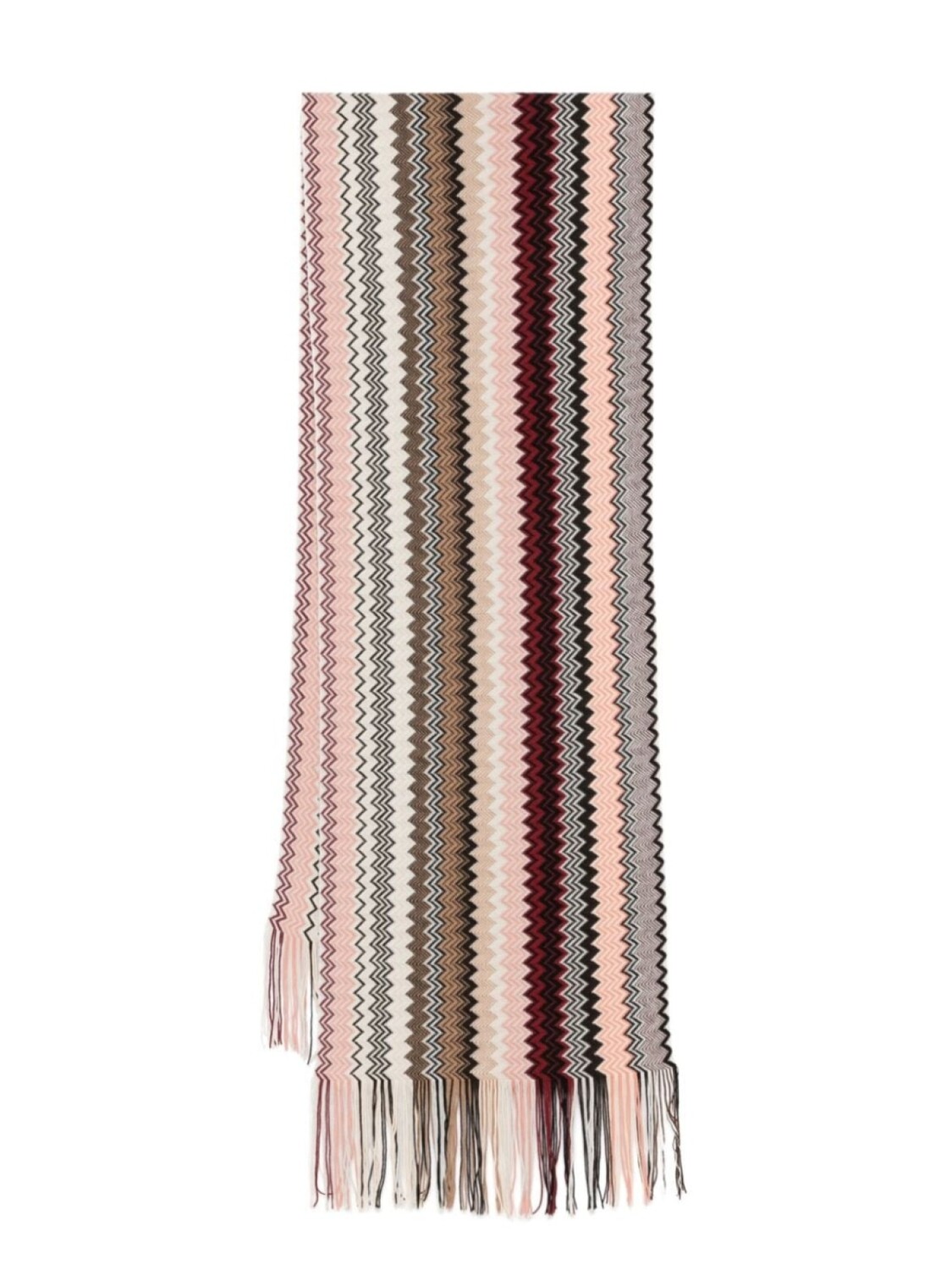 

Missoni шарф с узором зигзаг, коричневый
