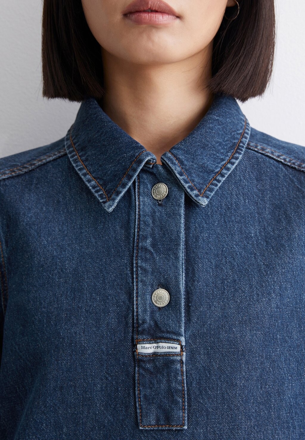 

Платье из денима SHAPED MINI LENGTH Marc O'Polo DENIM, темно-синий