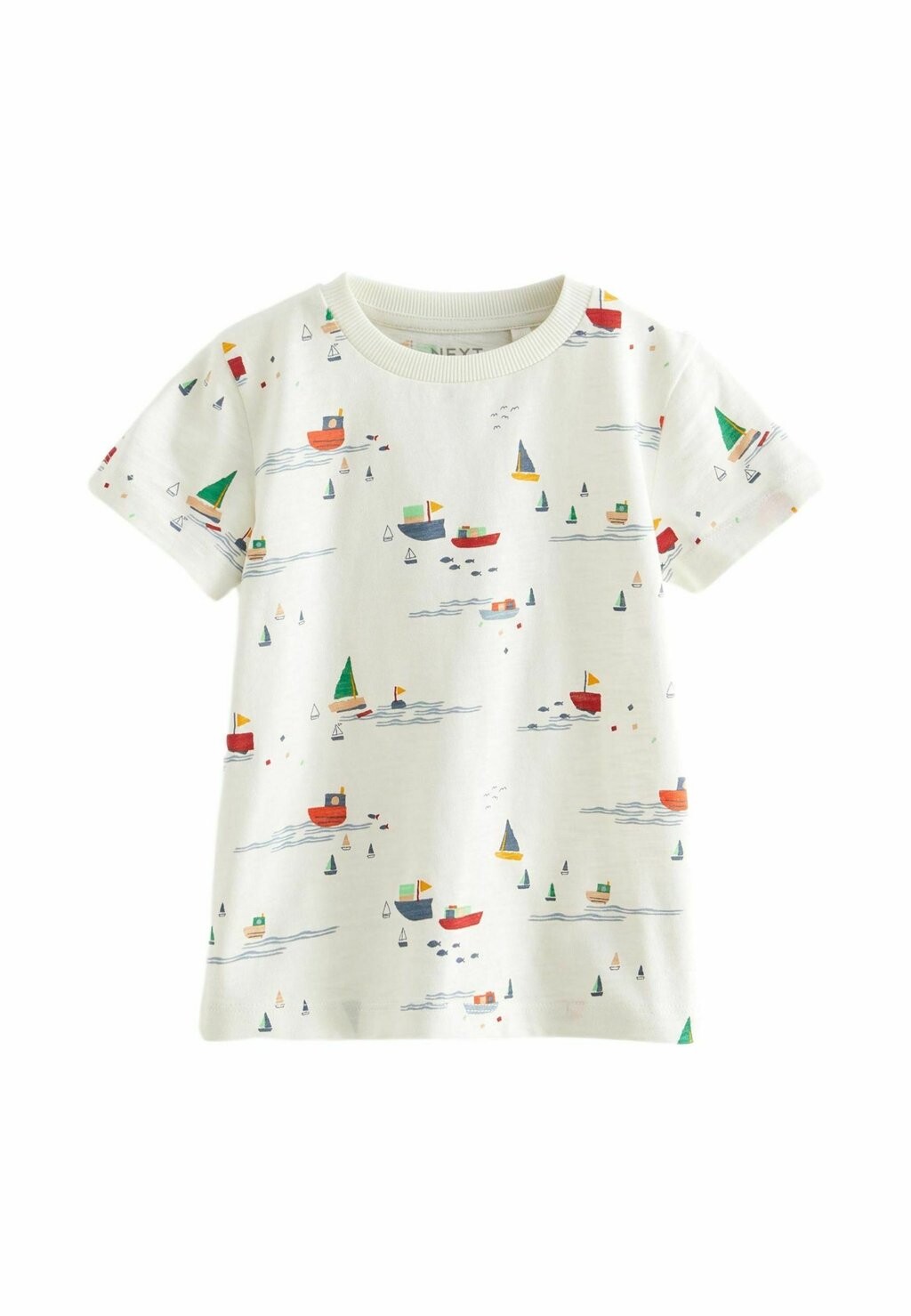 

Футболка с принтом SHORT SLEEVE REGULAR FIT Next, цвет white blue