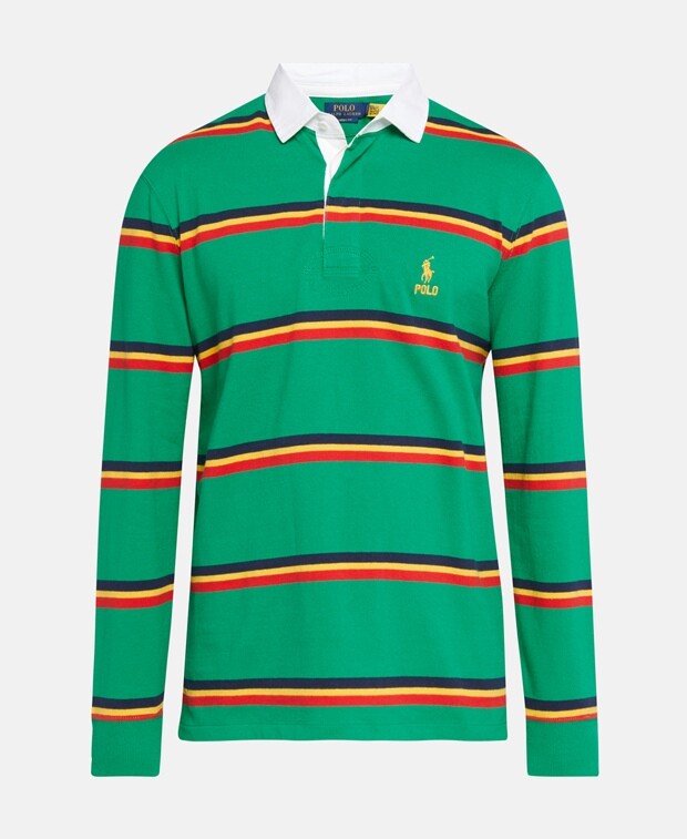 

Рубашка-поло с длинными рукавами Polo Ralph Lauren, темно-зеленый