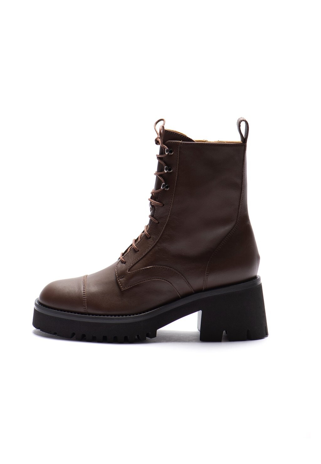 

Ботильоны на шнуровке Dora Via della Paglia, цвет dark brown