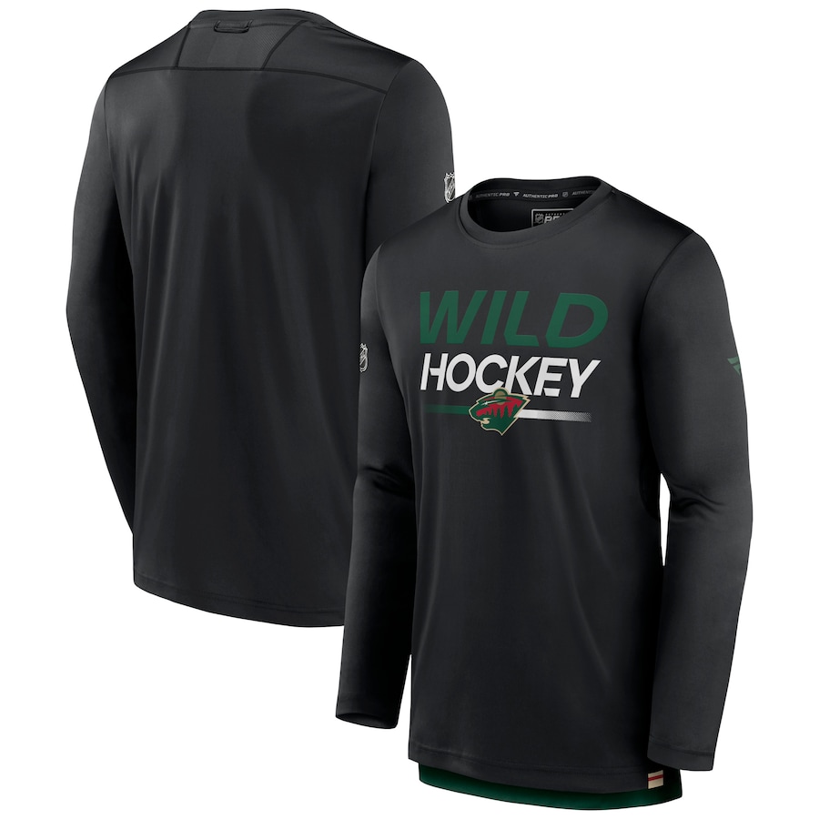 

Футболка с длинным рукавом Fanatics Branded Minnesota Wild, черный