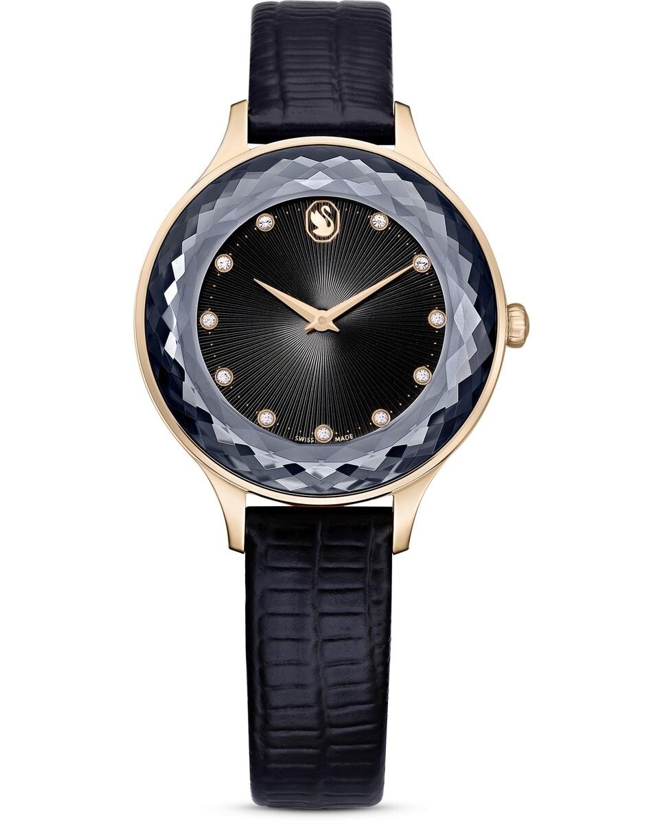 

Octea Nova круглые женские часы Swarovski, черный