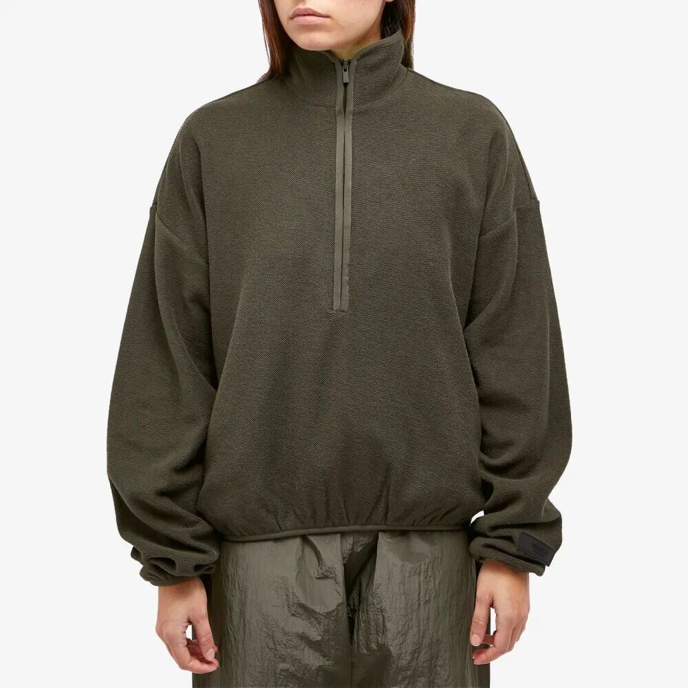 

Fear of God Essentials Мейк на молнии на половину длины, черный