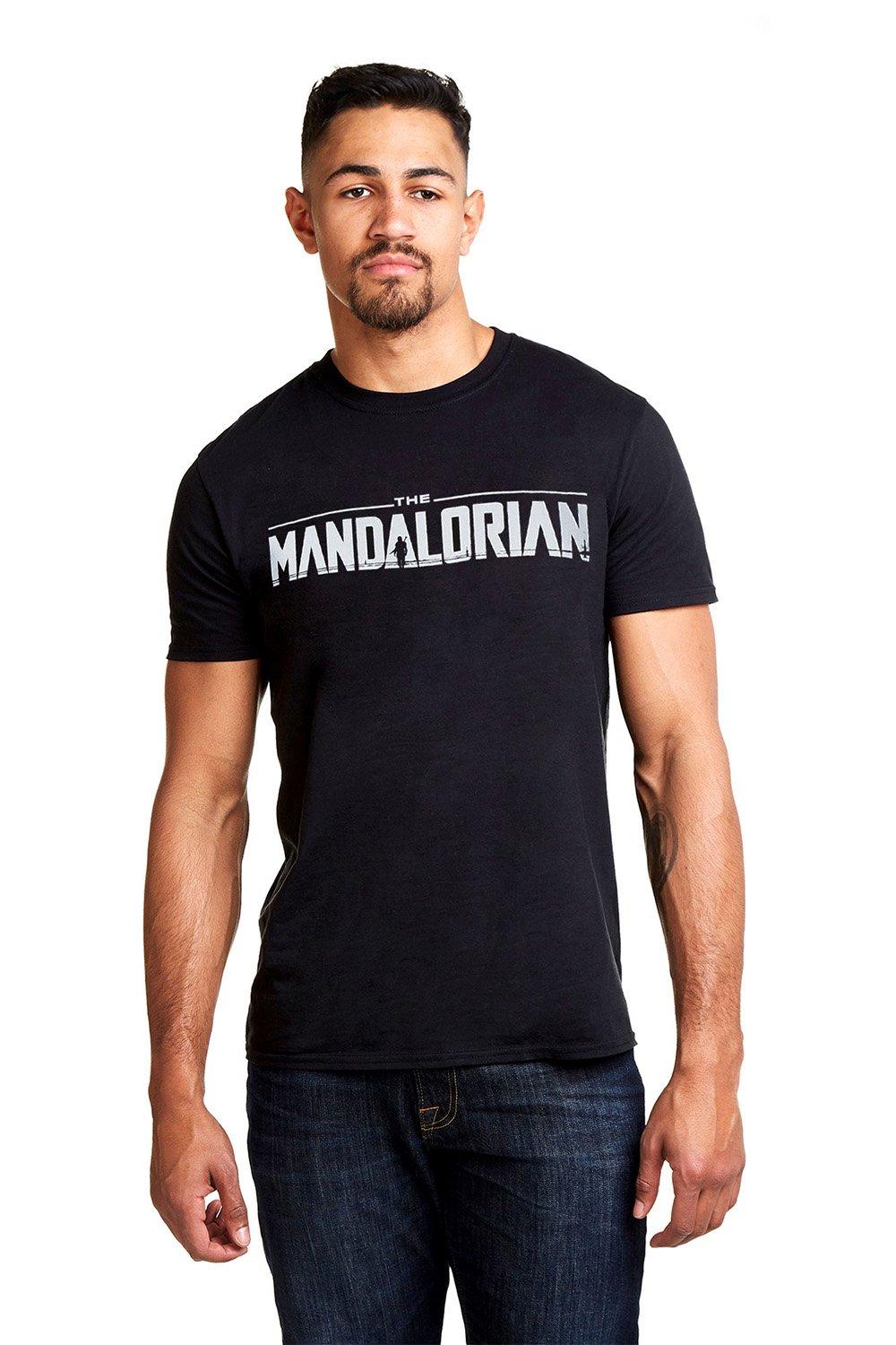 Хлопковая футболка с логотипом Star Wars, черный копилка star wars the mandalorian – mandalorian 20 см