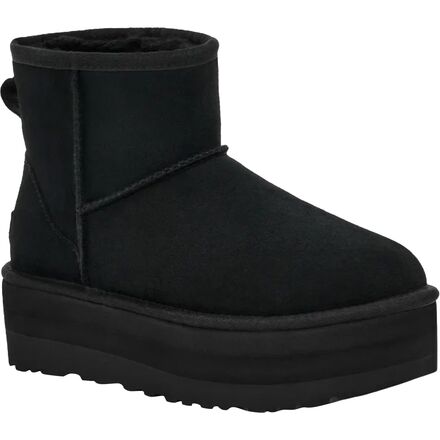 Классические мини-замшевые ботинки на платформе женские UGG, черный