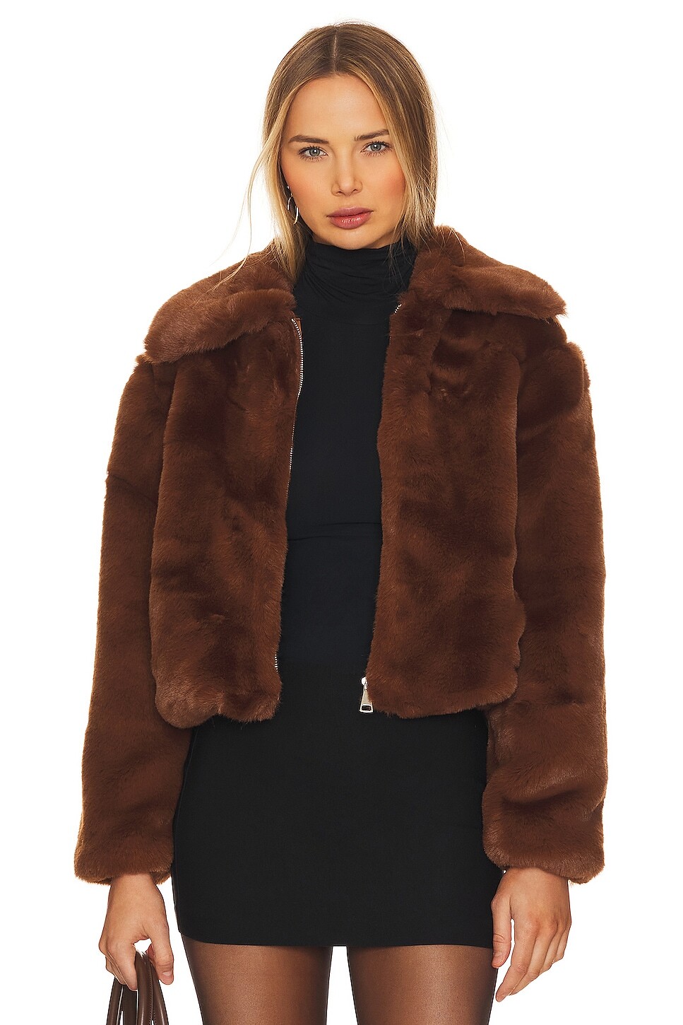 

Пальто Steve Madden Juniper Faux Fur, цвет Bison