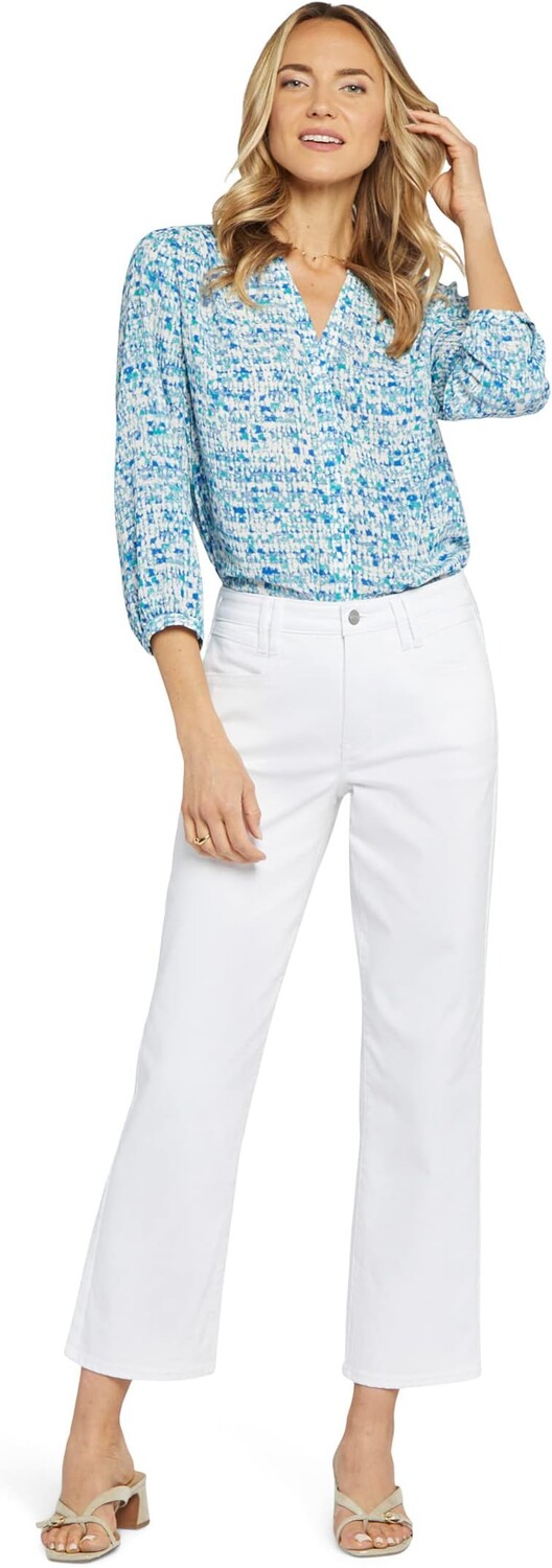 

Джинсы NYDJ Relaxed Straight Ankle Square Pockets in Optic White, цвет Optic White