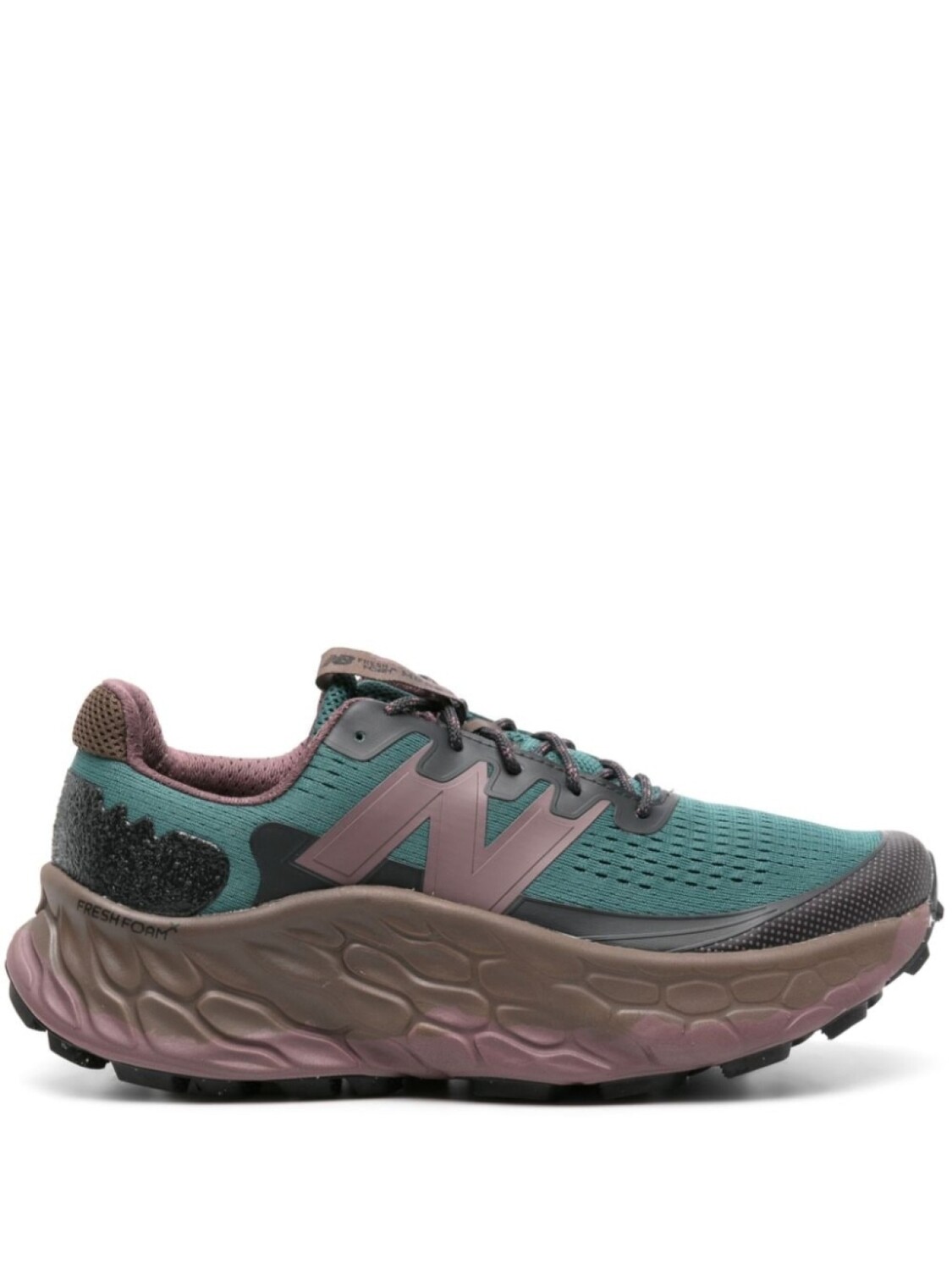 

Кроссовки New Balance Fresh Foam x More Trail v3, зеленый/фиолетовый, Серый