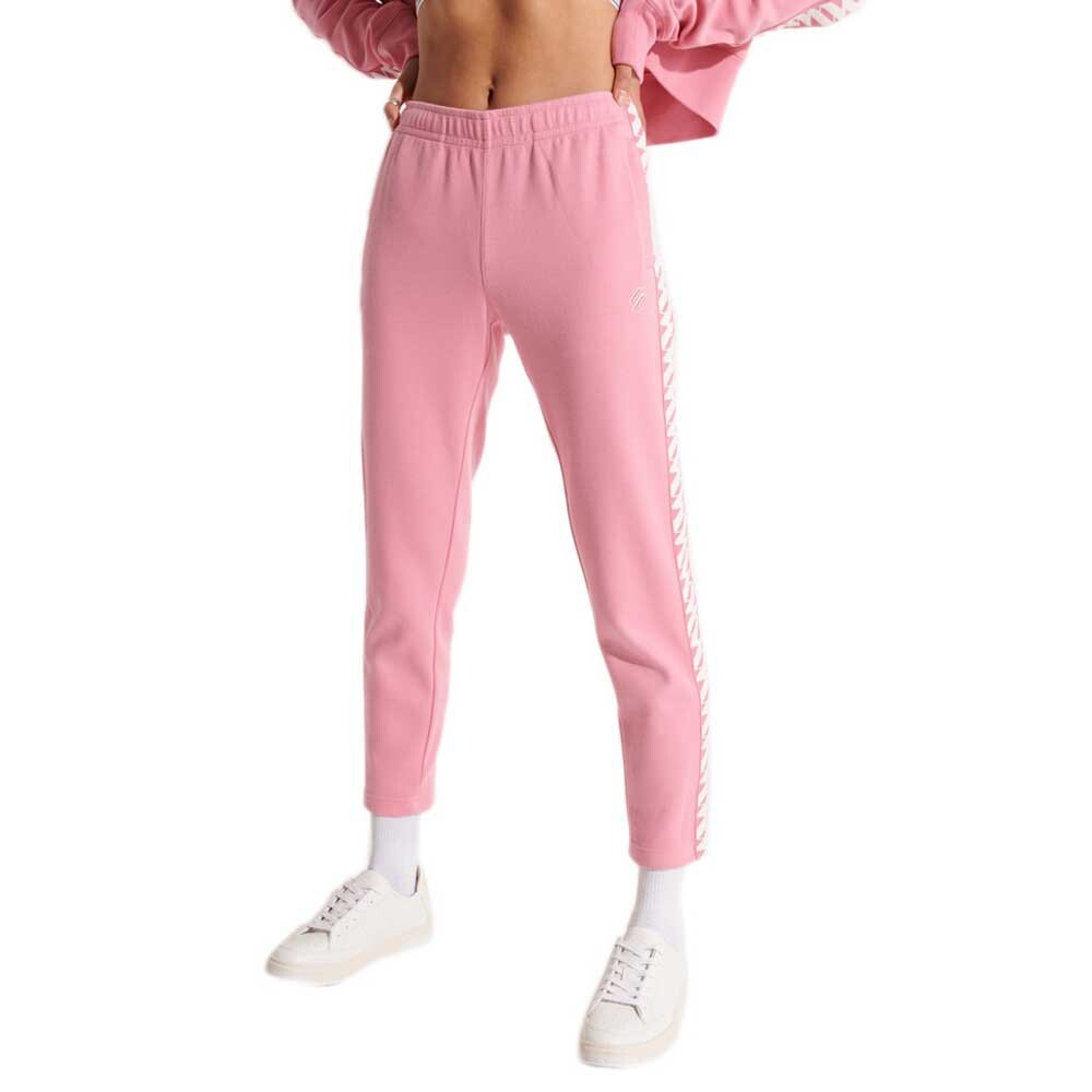 

Брюки Superdry Code Tape Track, розовый
