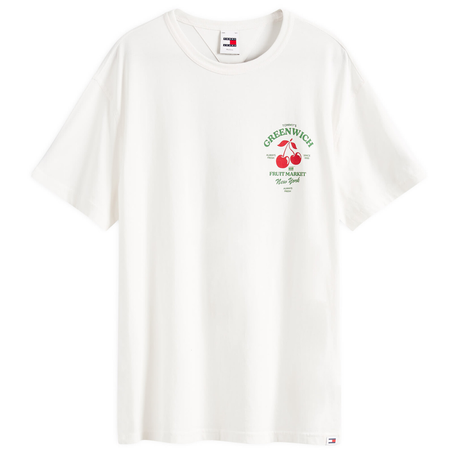 

Футболка Tommy Jeans Fruit Market T-Shirt, цвет Ancient White