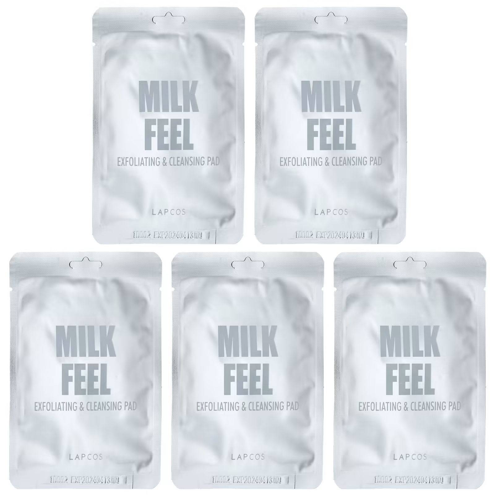 Lapcos Milk Feel Отшелушивающие и очищающие подушечки, 5 подушечек по 0,24 унции (7 г) каждая lapcos milk feel отшелушивающие и очищающие подушечки 5 подушечек по 0 24 унции 7 г каждая
