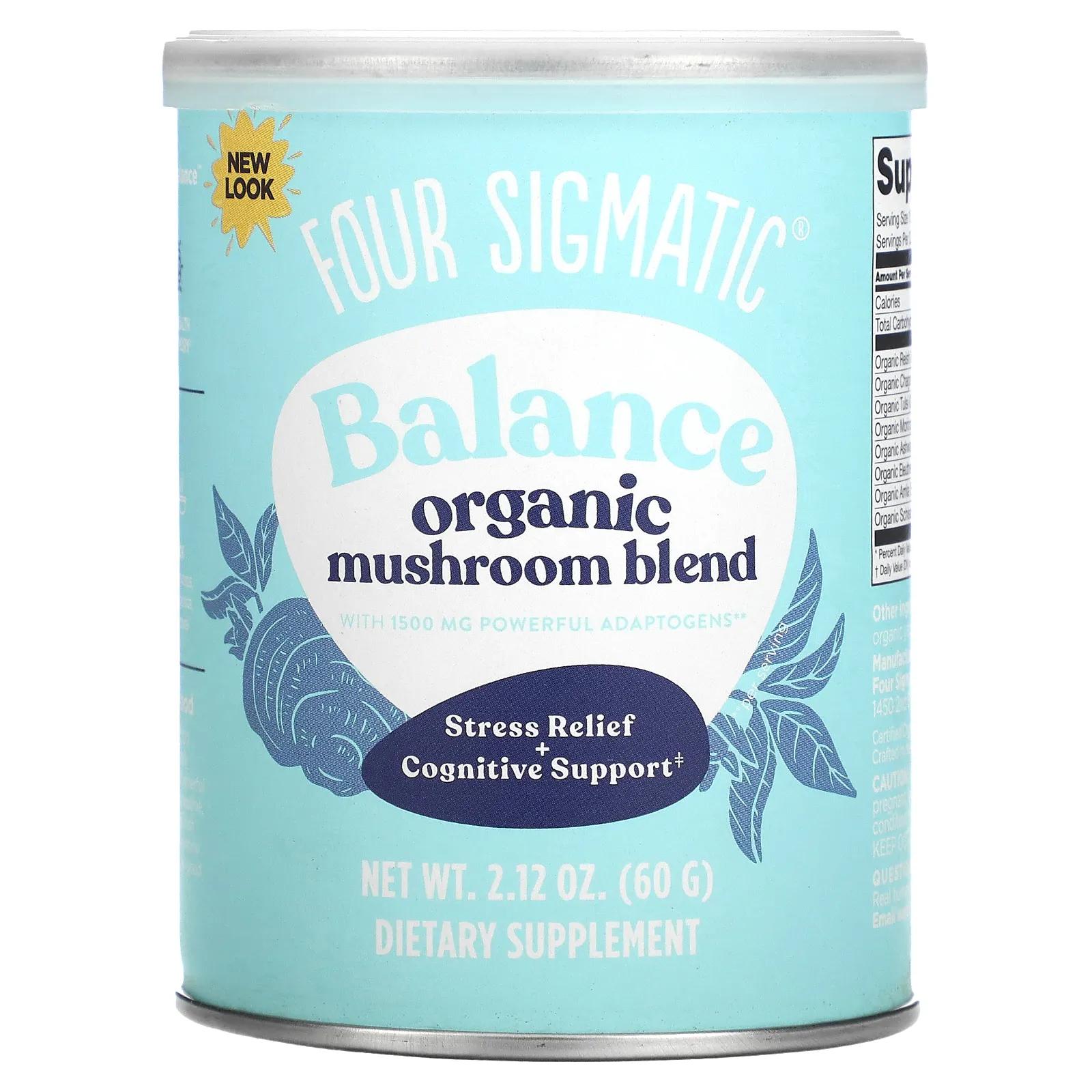 Four Sigmatic Смесь адаптогенов Mix Balance 2,12 унции four sigmatic органические сливки ваниль и кокос 120 г 4 23 унции